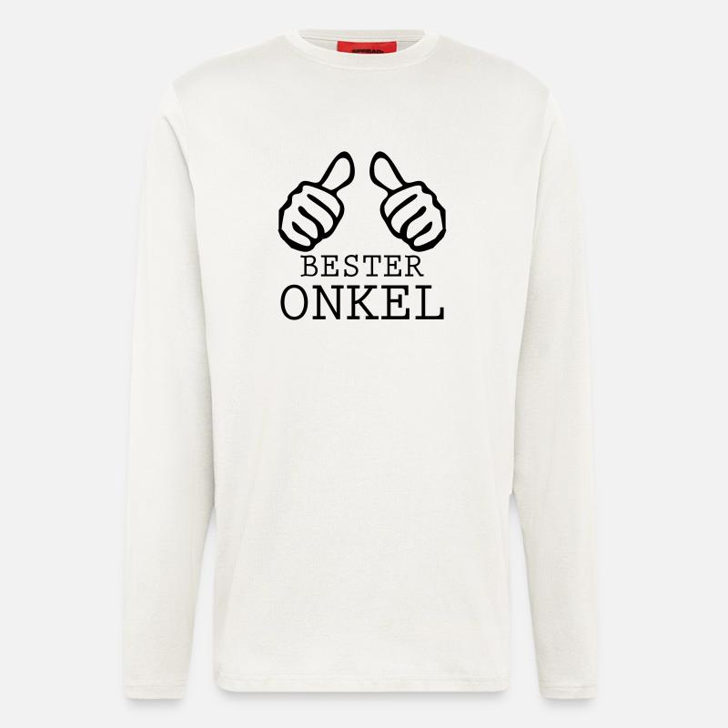 bester onkel - Langarmshirt - made by SPREAD  - OFF WHITE