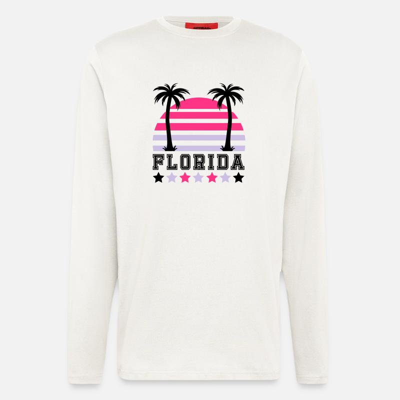 florida2 - Langarmshirt - made by SPREAD - OFF WHITE