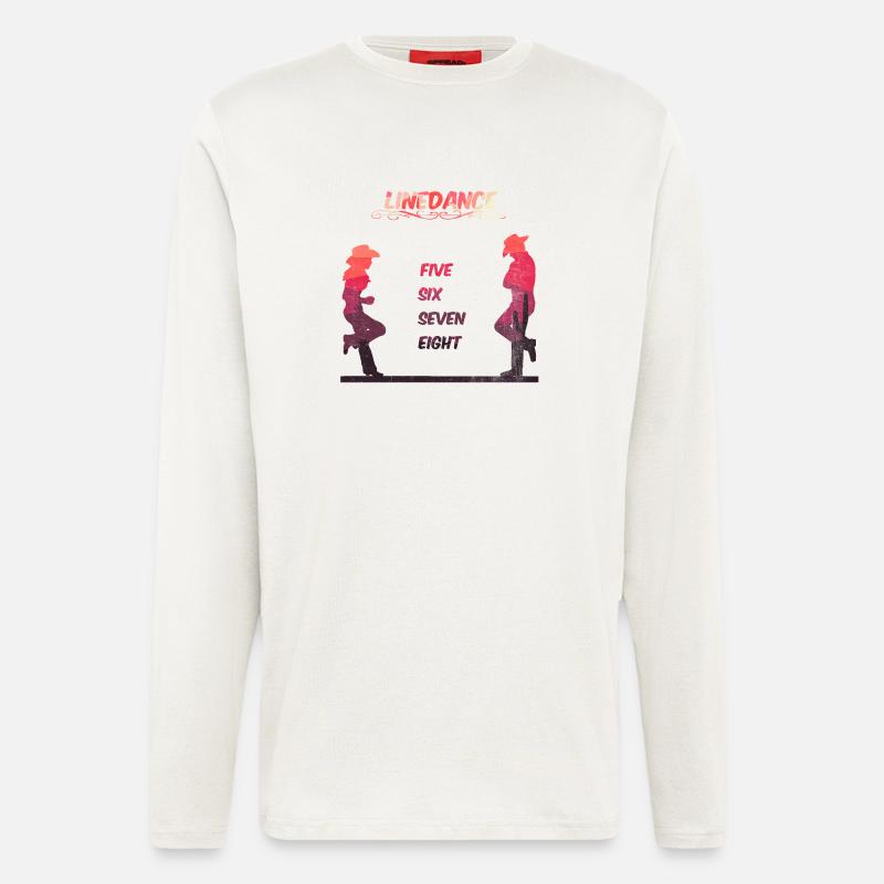 Line Dance Death Valley - Langarmshirt - made by SPREAD  - OFF WHITE
