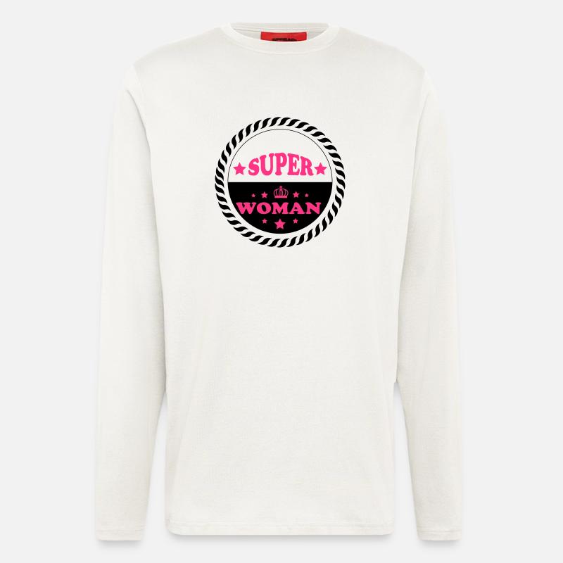 Super woman - Langarmshirt - made by SPREAD - OFF WHITE
