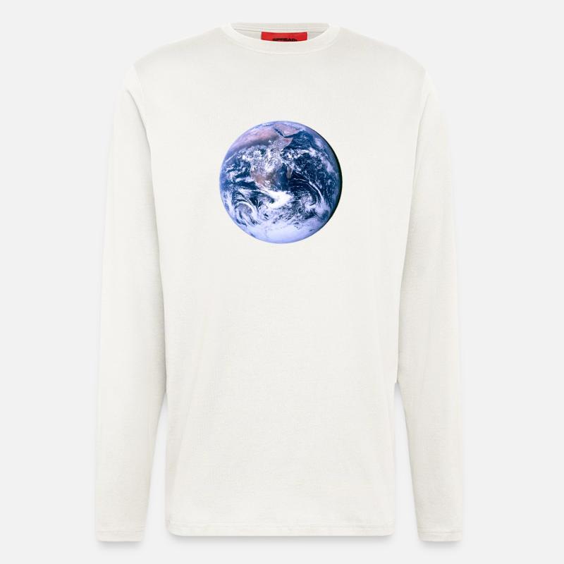 The Blue Marble - Langarmshirt - made by SPREAD  - OFF WHITE