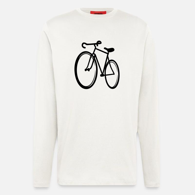 bicycle - Longsleeve - made by SPREAD  - OFF WHITE