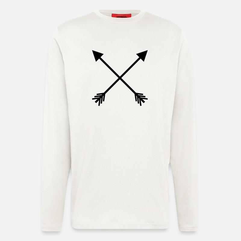 Crossed arrows - Longsleeve - made by SPREAD  - OFF WHITE