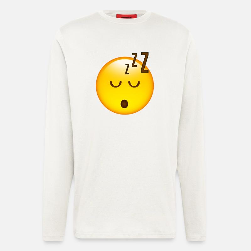 Smiley Sleeping - Longsleeve - made by SPREAD  - OFF WHITE