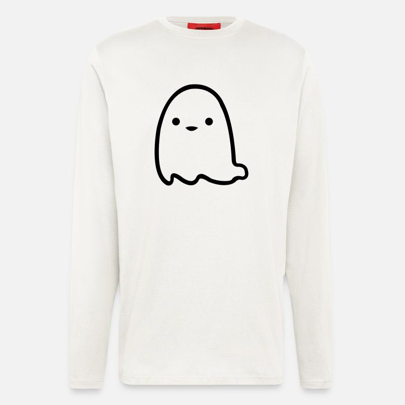 cute_ghost_1 - Langarmshirt - made by SPREAD  - OFF WHITE