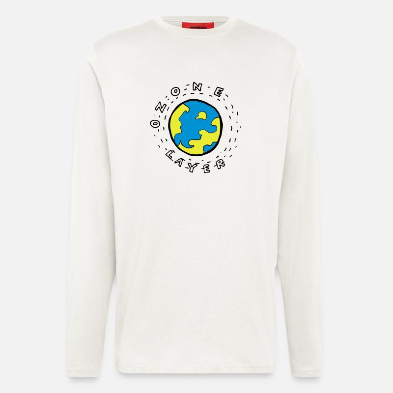 Earth's Ozone Layer Drawing - Longsleeve - made by SPREAD  - OFF WHITE