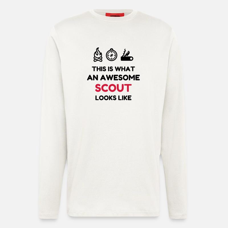 Scout Scouting Pfadfinder Pfadfinderin Scoutisme - Longsleeve - made by SPREAD  - OFF WHITE