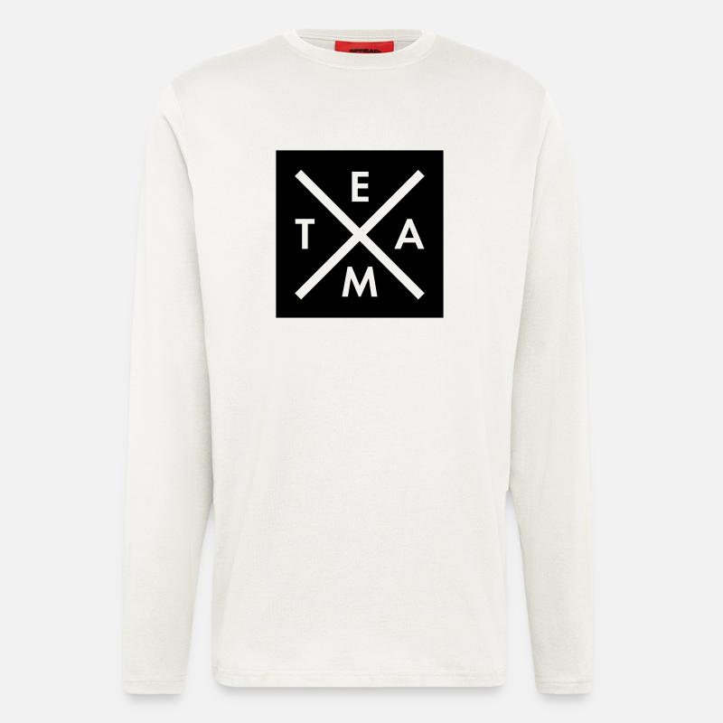 TEAM X BOX LOGO - Longsleeve - made by SPREAD  - OFF WHITE