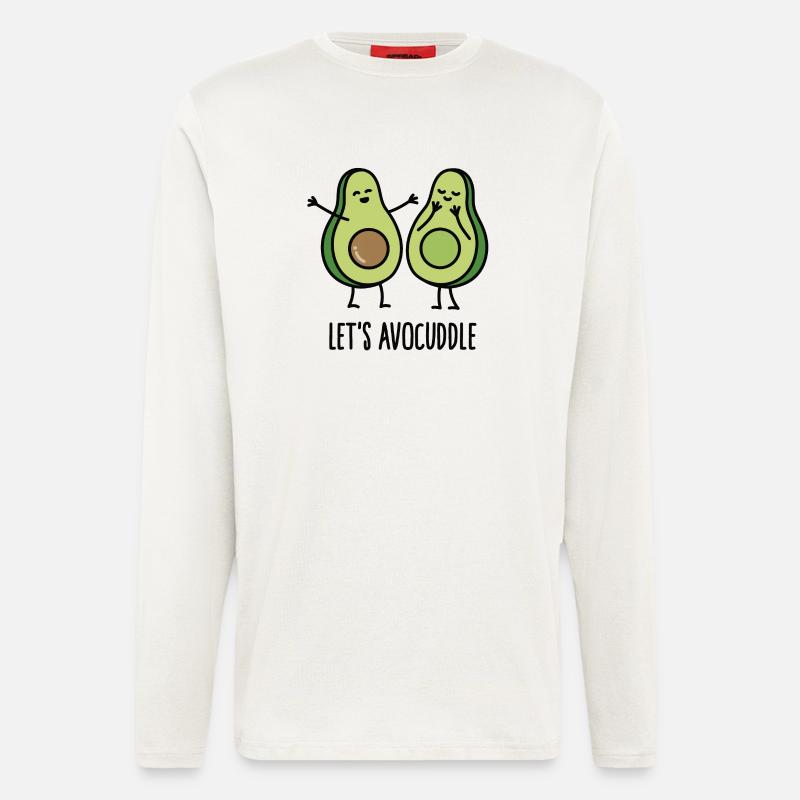 Let's avocuddle - Langarmshirt - made by SPREAD  - OFF WHITE