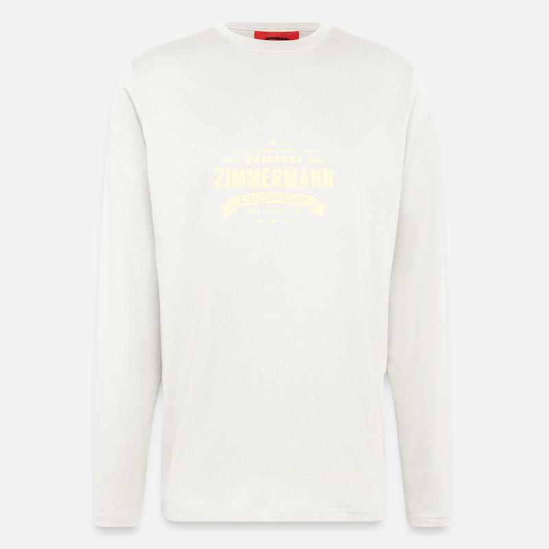 Zimmermann aus Leidenschaft - Langarmshirt - made by SPREAD  - OFF WHITE