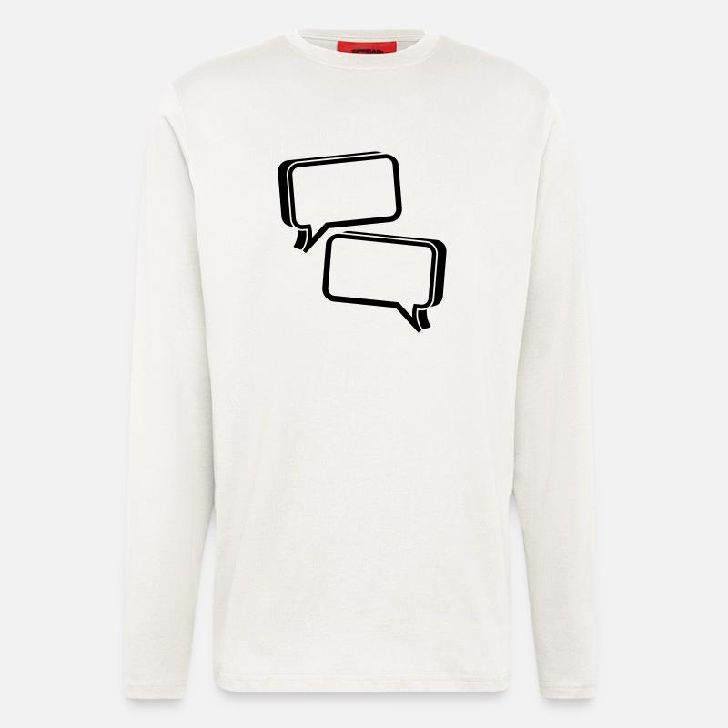 bubble chat - Longsleeve - made by SPREAD  - OFF WHITE