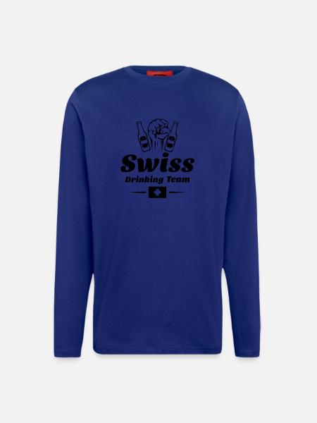 drinking team swiss - Langarmshirt - made by SPREAD  - OFF WHITE