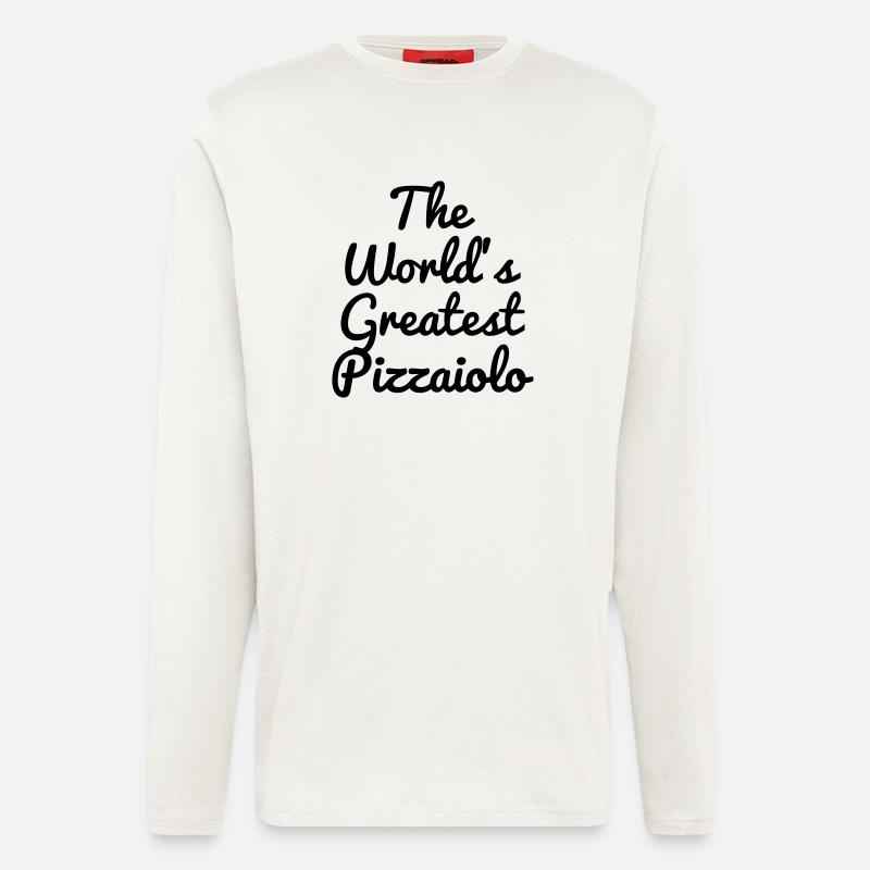 Pizza / Pizzaiolo / Pizza Chef / Pizzachef - Longsleeve - made by SPREAD  - OFF WHITE