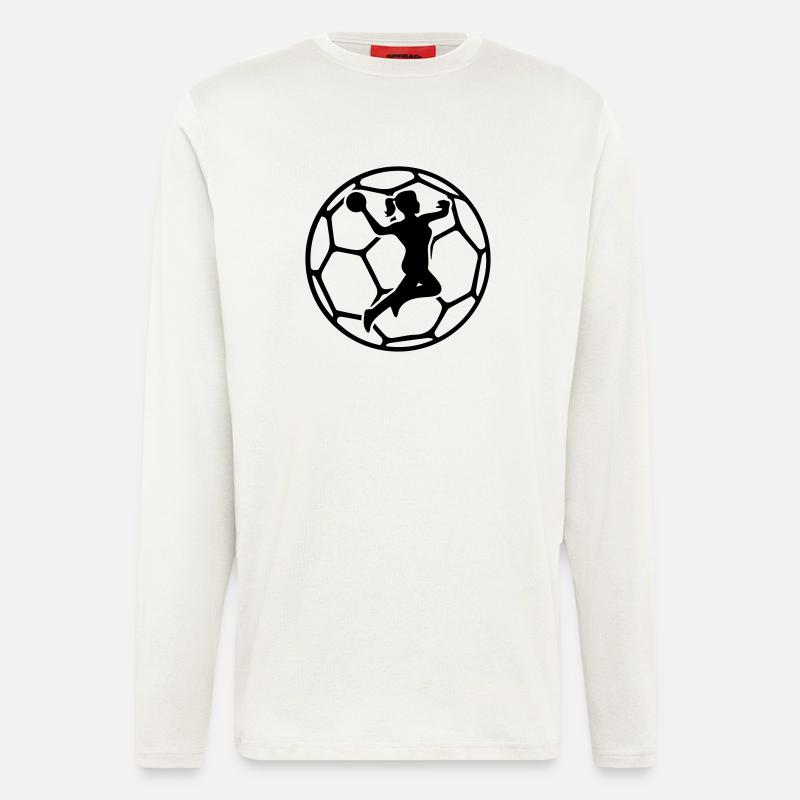 handball dame - Langarmshirt - made by SPREAD  - OFF WHITE