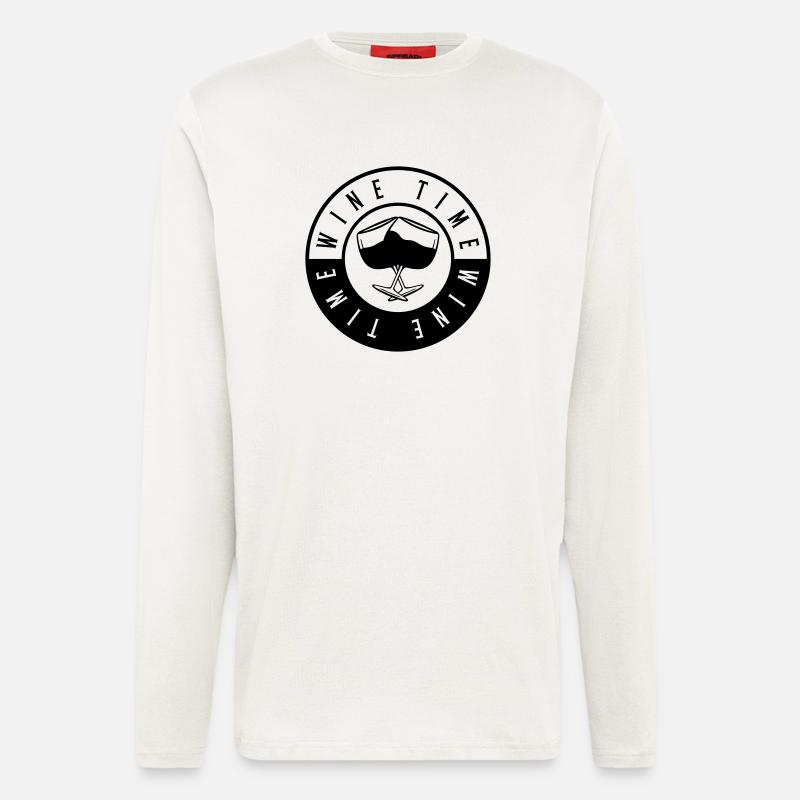 time wine - Langarmshirt - made by SPREAD  - OFF WHITE