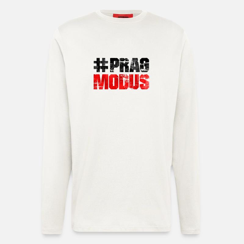 prag modus - Langarmshirt - made by SPREAD  - OFF WHITE