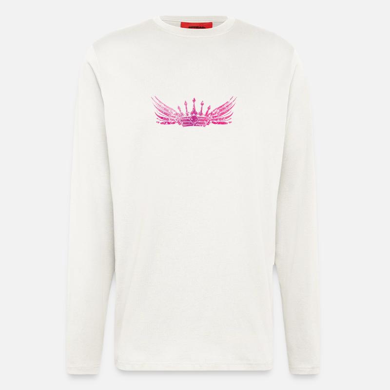 crown pink - Langarmshirt - made by SPREAD  - OFF WHITE