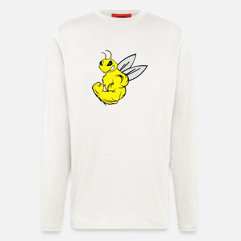 strong_bee_02 - Langarmshirt - made by SPREAD  - OFF WHITE