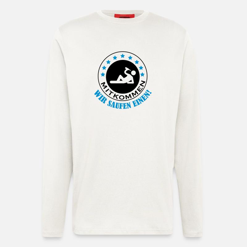 mitkommen_wir_saufen_einen_002 - Langarmshirt - made by SPREAD  - OFF WHITE