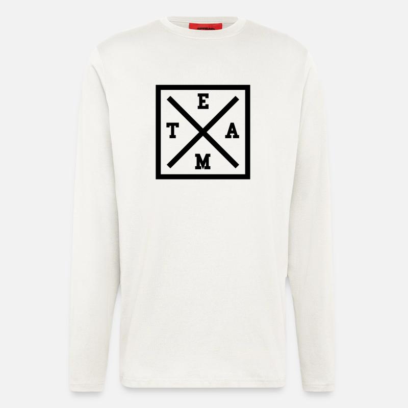 TEAM x LOGO - Langarmshirt - made by SPREAD  - OFF WHITE