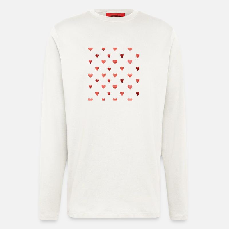 Herzen - Langarmshirt - made by SPREAD  - OFF WHITE