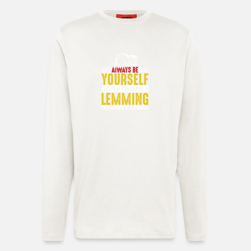 Always Be A Lemming - Longsleeve - made by SPREAD  - OFF WHITE