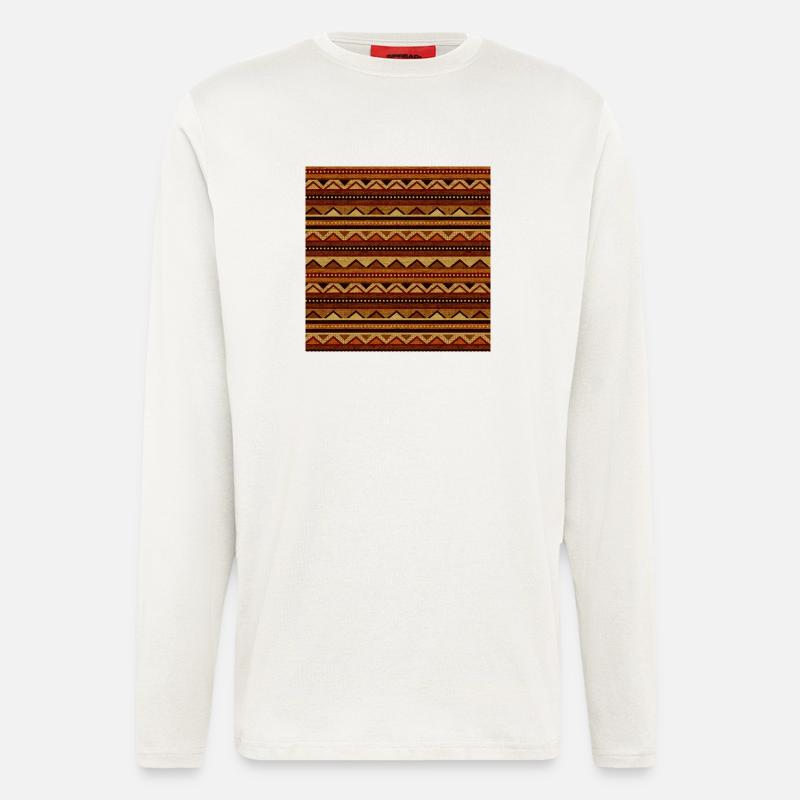 Afrika Muster - Langarmshirt - made by SPREAD  - OFF WHITE