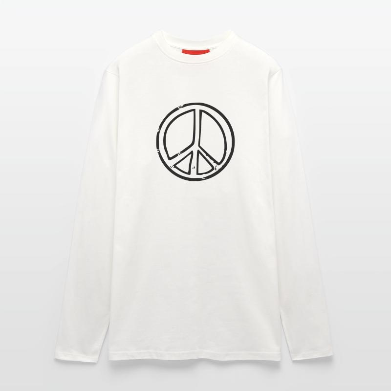 Peacezeichen Langarmshirt - made by SPREAD 