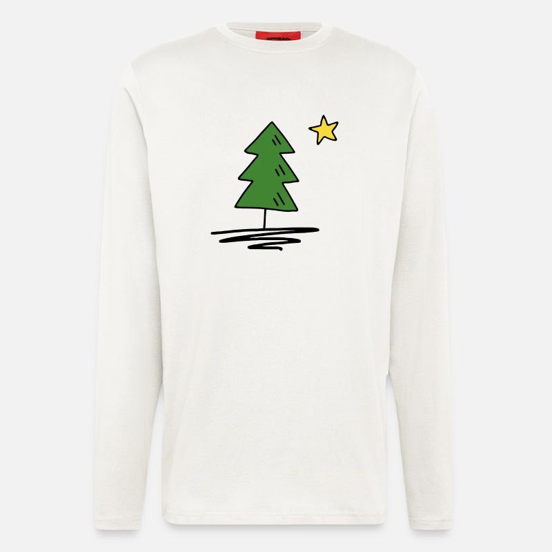 Tannenbaum - Langarmshirt - made by SPREAD  - OFF WHITE
