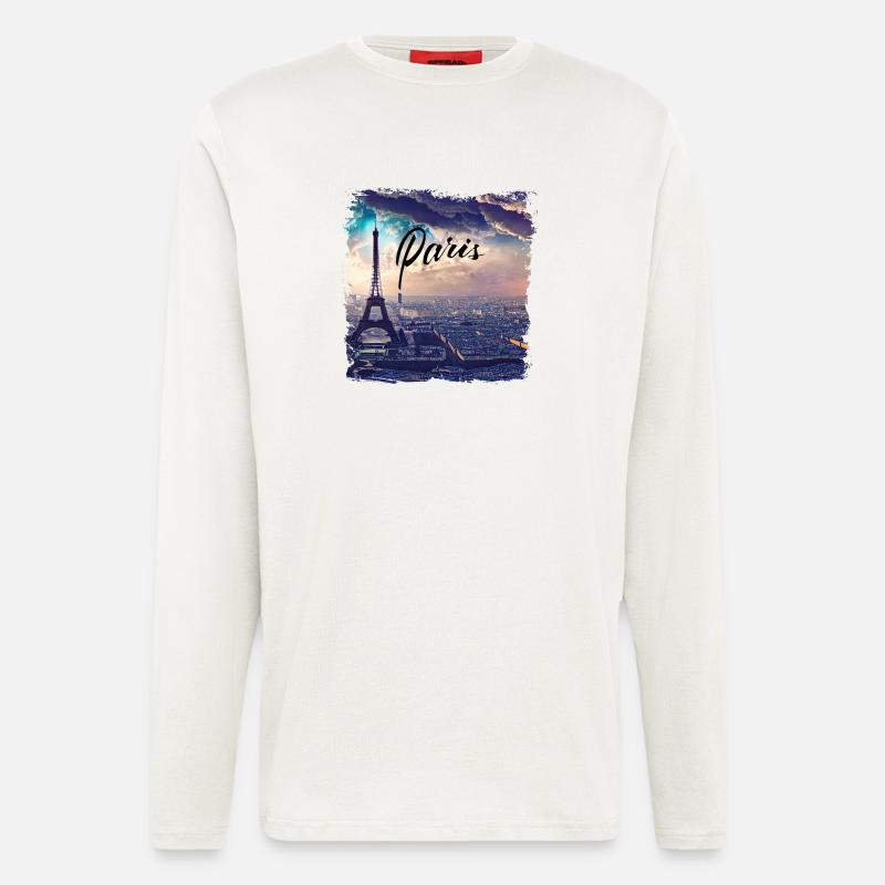 Paris Eiffel Tower Casual Style - Longsleeve - made by SPREAD  - OFF WHITE