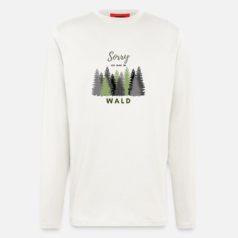 Ich bin im Wald - Langarmshirt - made by SPREAD  - OFF WHITE