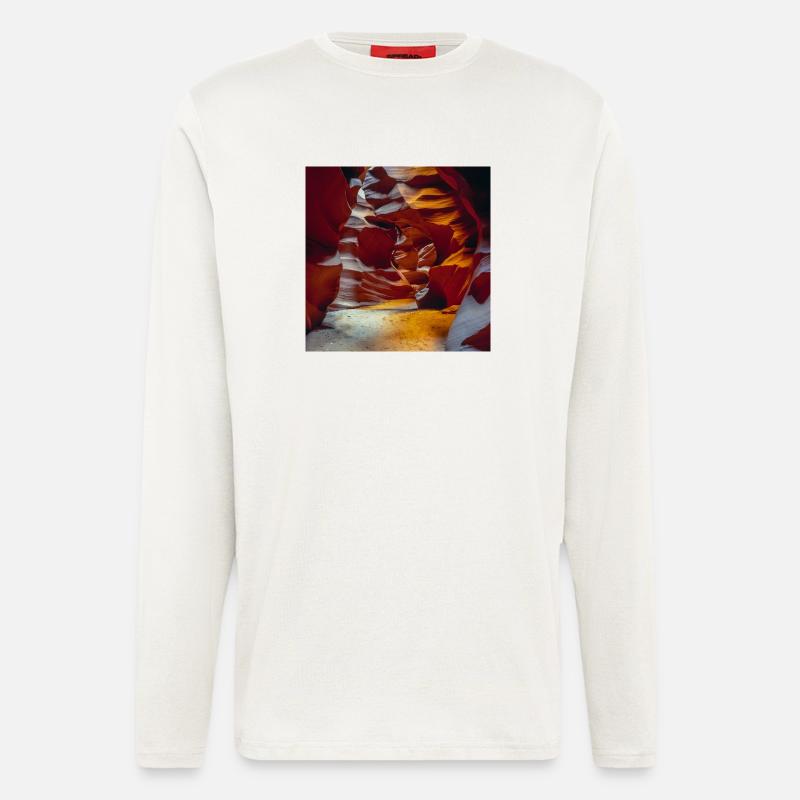 Antelope Canyon - Langarmshirt - made by SPREAD  - OFF WHITE