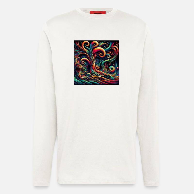 Psychedelic Art - Langarmshirt - made by SPREAD  - OFF WHITE