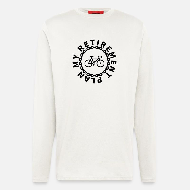 Cycling Etirement plan - Longsleeve - made by SPREAD  - OFF WHITE
