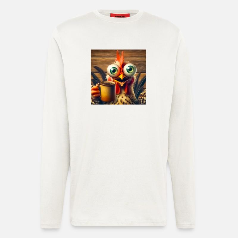 Hühnchen - Langarmshirt - made by SPREAD  - OFF WHITE