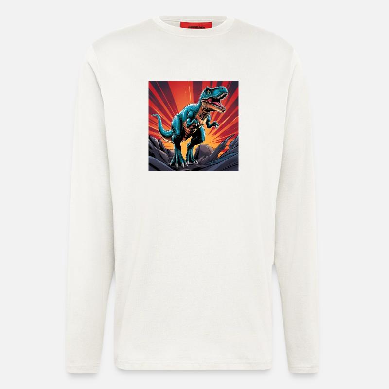 Dinosaurier - Langarmshirt - made by SPREAD  - OFF WHITE