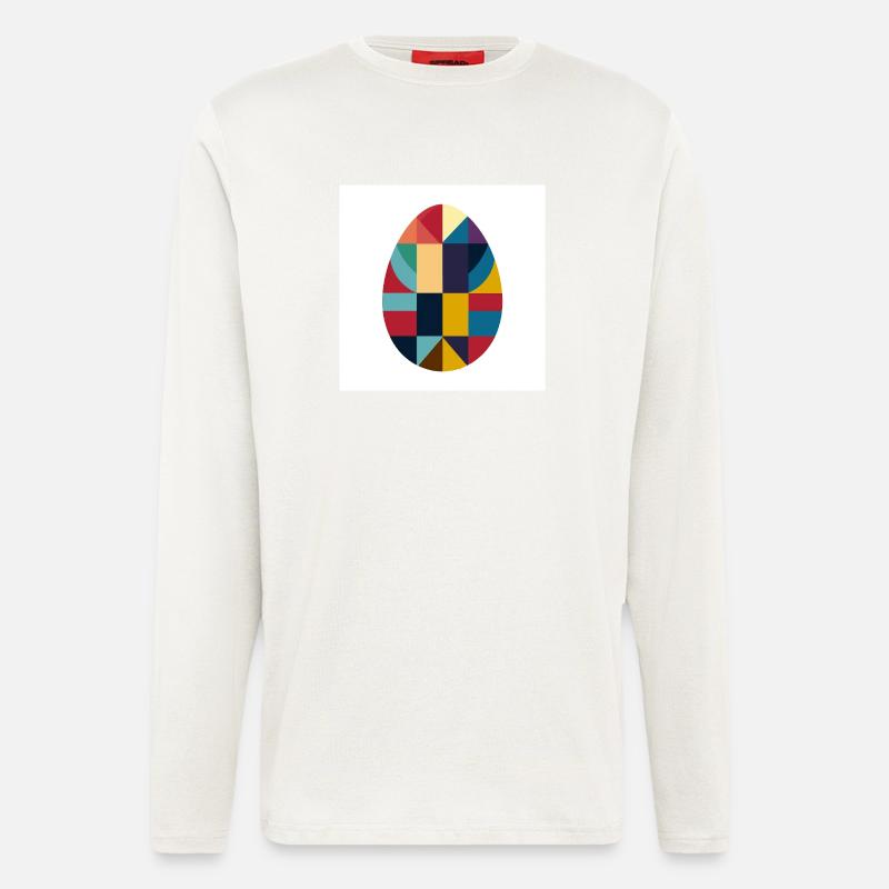 Osterei Design No.06 - Langarmshirt - made by SPREAD  - OFF WHITE