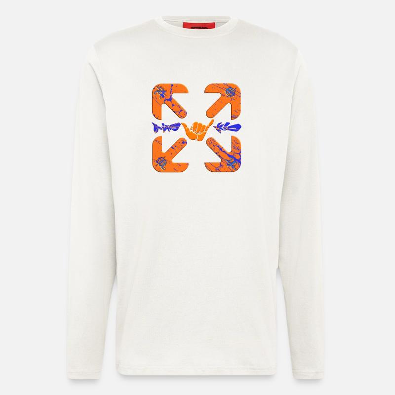 Compass - Longsleeve - made by SPREAD  - OFF WHITE