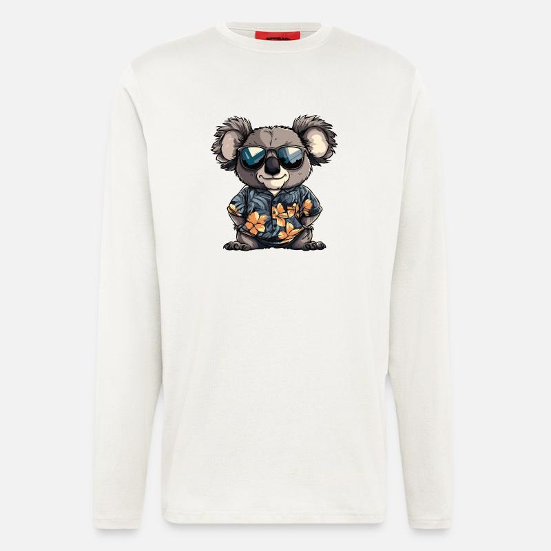 Koala Comic Cool Summer - Longsleeve - made by SPREAD  - OFF WHITE