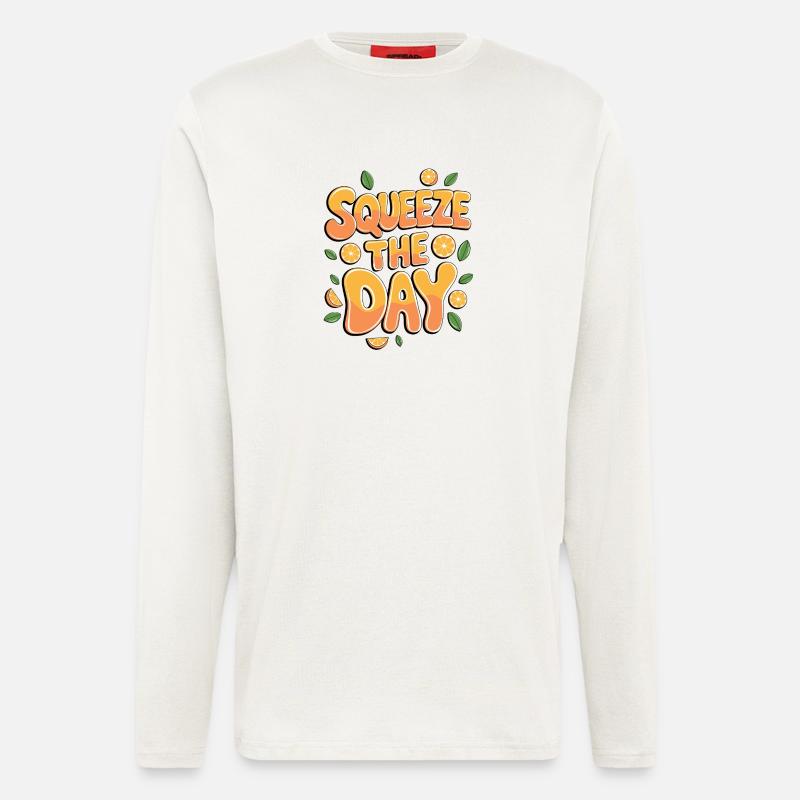 Squeeze The Day - Langarmshirt - made by SPREAD  - OFF WHITE