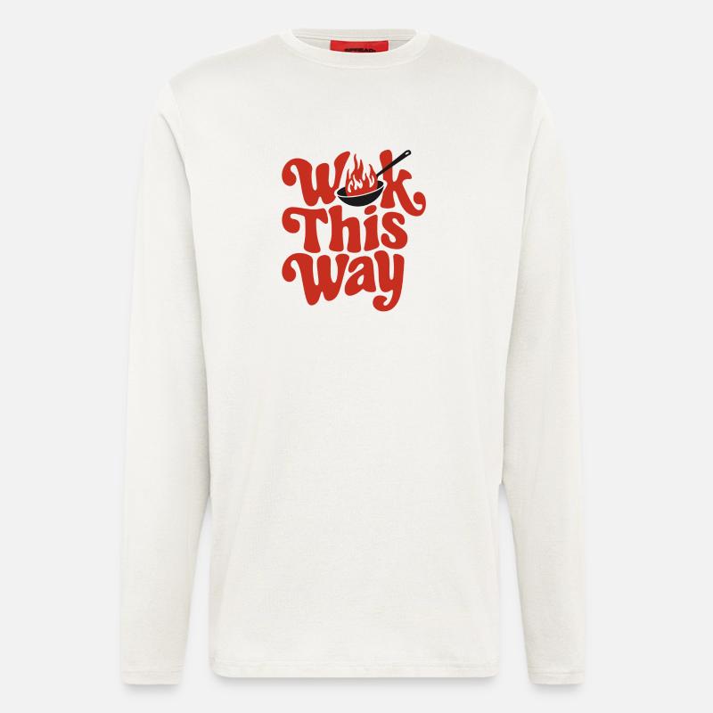 Wok This Way - Langarmshirt - made by SPREAD  - OFF WHITE