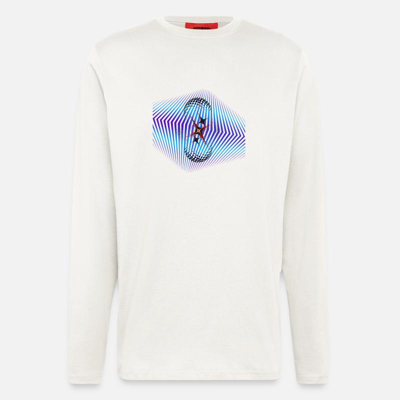 Space Star - Langarmshirt - made by SPREAD  - OFF WHITE