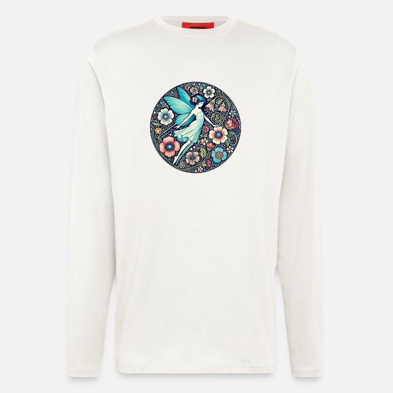 Blaue Fee - Langarmshirt - made by SPREAD  - OFF WHITE
