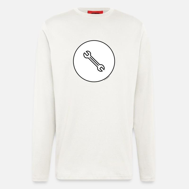 schraubenschlüssel - Langarmshirt - made by SPREAD - OFF WHITE