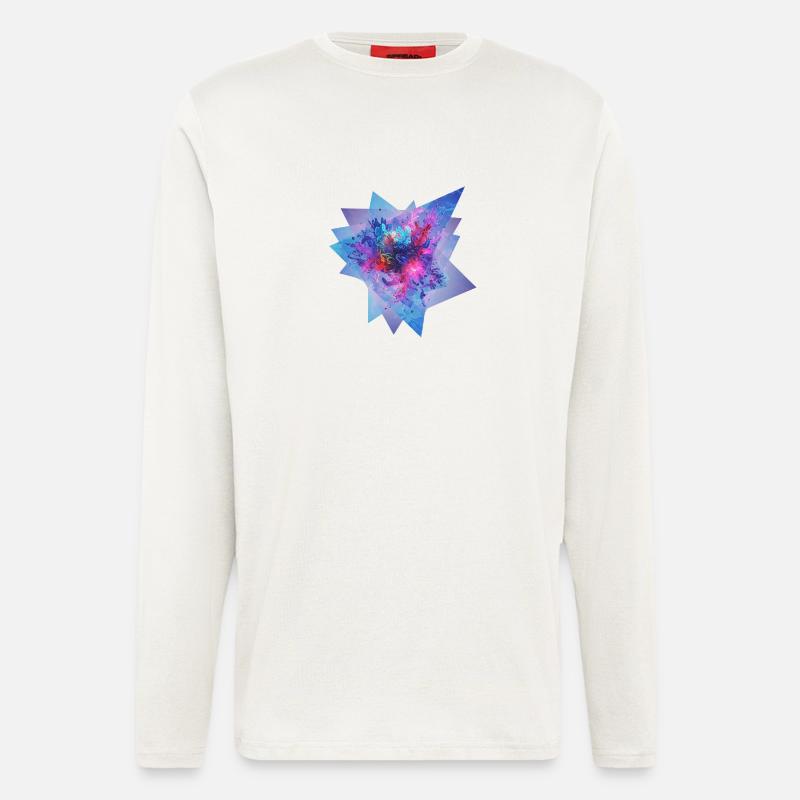 Fractal Pulse - Langarmshirt - made by SPREAD  - OFF WHITE