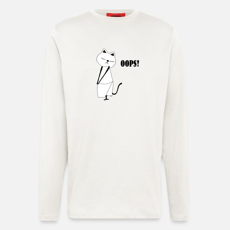 Nekochan Antonio Oops - Longsleeve - made by SPREAD  - OFF WHITE