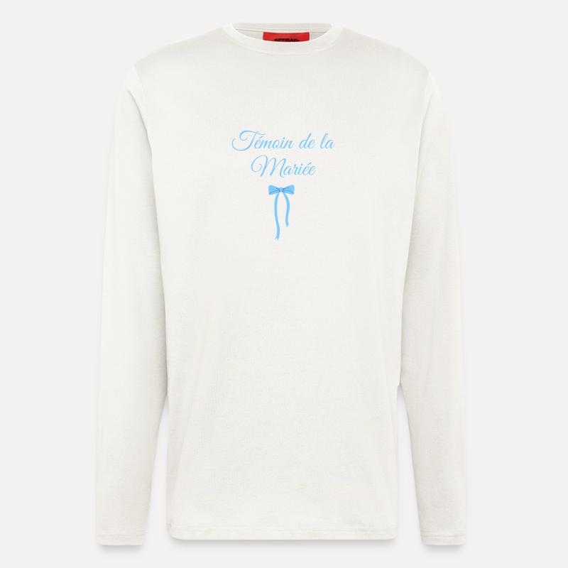 Bride's Witness Blue Bow - Longsleeve - made by SPREAD - OFF WHITE