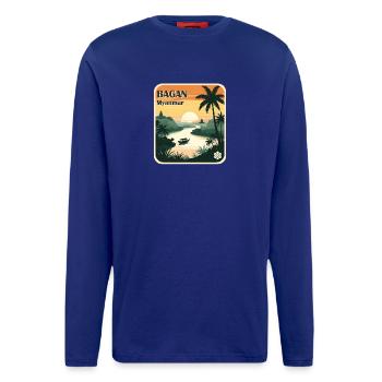 Bagan, Myanmar - Longsleeve - made by SPREAD  - Iconic Blue - Front