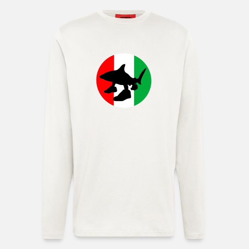 Italienische Hirnfäule - Langarmshirt - made by SPREAD  - OFF WHITE