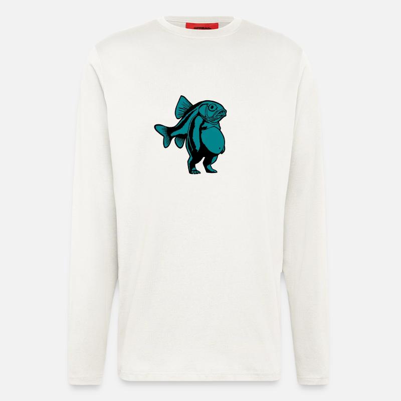 Trippi Troppi - Bear Fish man - Longsleeve - made by SPREAD  - OFF WHITE